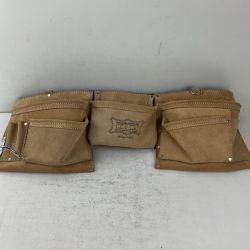 ЗЗ KNICKS 2×2ポケットレザー ツールバック釘袋 KCA-9502 キャメル Aランク