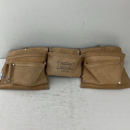 ЗЗ KNICKS 2×2ポケットレザー ツールバック釘袋 KCA-9502 キャメル