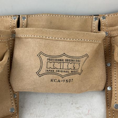 ЗЗ KNICKS 2×2ポケットレザー ツールバック釘袋 KCA-9502 キャメル