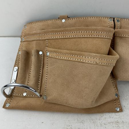 ЗЗ KNICKS 2×2ポケットレザー ツールバック釘袋 KCA-9502 キャメル