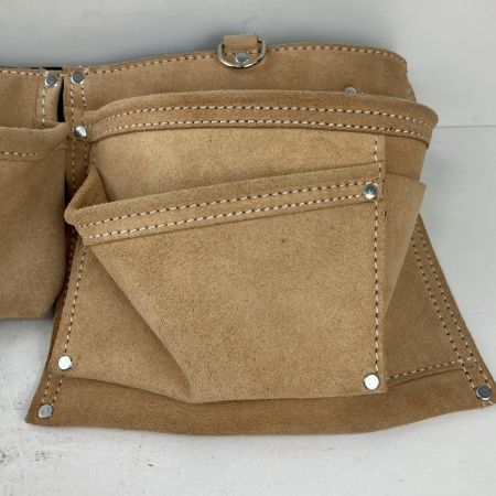 ЗЗ KNICKS 2×2ポケットレザー ツールバック釘袋 KCA-9502 キャメル