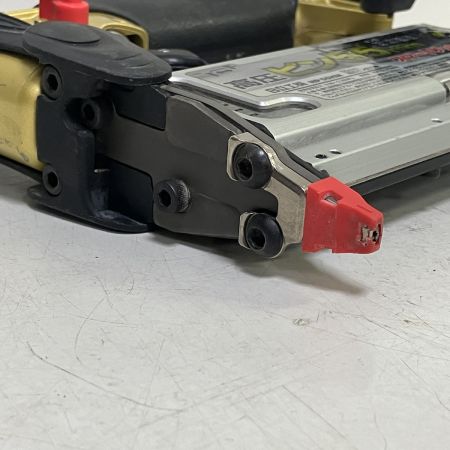 ЗЗ HITACHI 日立 55mm 高圧 ピン釘打ち機 保護メガネ ケース付 NP55HM カーキ×ブラック