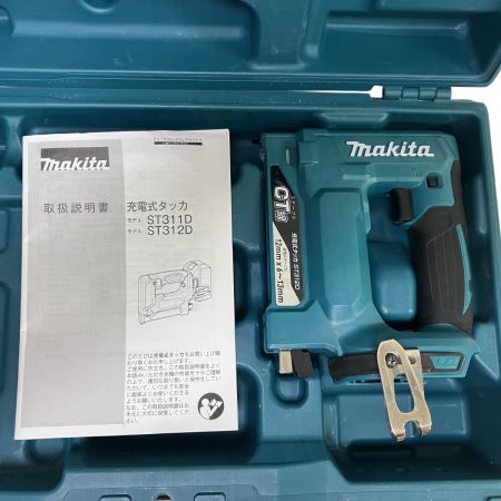ЗЗ MAKITA マキタ 18v 12mm 充電式タッカ ケース付 ※バッテリ、充電器無し ST312D ブルー