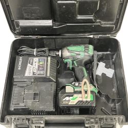ЗЗ HITACHI 日立 36V インパクトドライバ バッテリー×1 充電器 ケース付 WH36DA グリーン Cランク