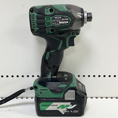 ЗЗ HITACHI 日立 36V インパクトドライバ バッテリー×1 充電器 ケース付 WH36DA グリーン