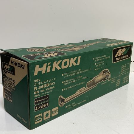 ЗЗ HiKOKI ハイコーキ 36V 充電式クリーナー ノズル 取説 外箱付 R36DB(SC) ホワイト