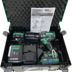 ЗЗ HiKOKI ハイコーキ 36V 充電式インパクトレンチ 充電器 バッテリー×2 ケース付 WR36DH グリーン×ブラック Sランク