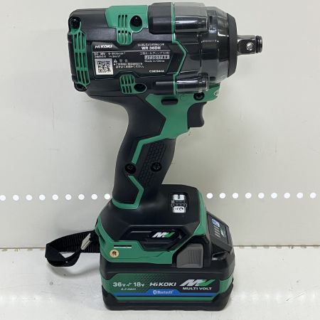 ЗЗ HiKOKI ハイコーキ 36V 充電式インパクトレンチ 充電器 バッテリー×2 ケース付 WR36DH グリーン×ブラック