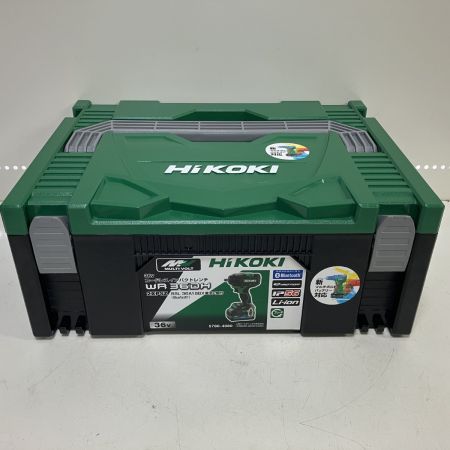 ЗЗ HiKOKI ハイコーキ 36V 充電式インパクトレンチ 充電器 バッテリー×2 ケース付 WR36DH グリーン×ブラック