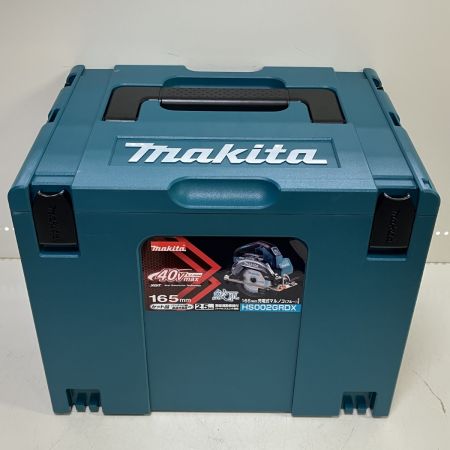ЗЗ MAKITA マキタ 165mm 40V 充電式丸のこ 鮫肌 充電器 バッテリー×2 ケース付 HS002G ブルー