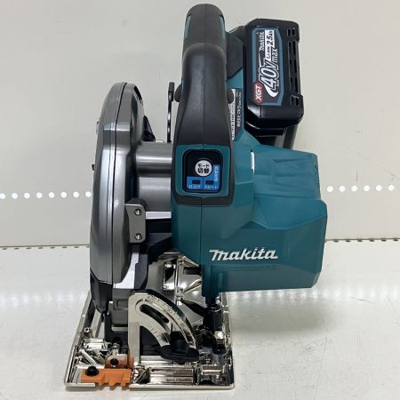 ЗЗ MAKITA マキタ 165mm 40V 充電式丸のこ 鮫肌 充電器 バッテリー×2 ケース付 HS002G ブルー