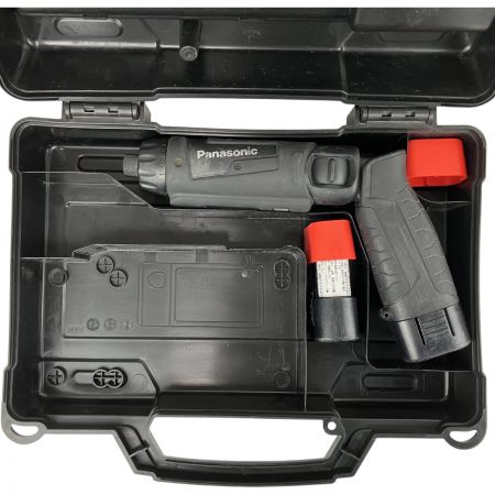 ЗЗ Panasonic パナソニック 7.2v ペンドライバドリル バッテリーx2 ケース付 EZ7421 ブラック