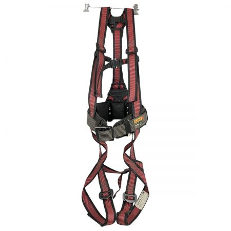 ЗЗ TAJIMA タジマ Lサイズ フルハーネス型安全帯 安全帯 墜落防止用器具 サポーター・ベルト付 レッド
