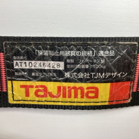 ЗЗ TAJIMA タジマ Lサイズ フルハーネス型安全帯 安全帯 墜落防止用器具 サポーター・ベルト付 レッド