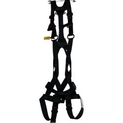 ЗЗ TAJIMA タジマ 蛇腹ダブルランヤード 安全帯 墜落防止用器具 Lサイズ 肩パッド付 AZAL-BK ブラック Sランク