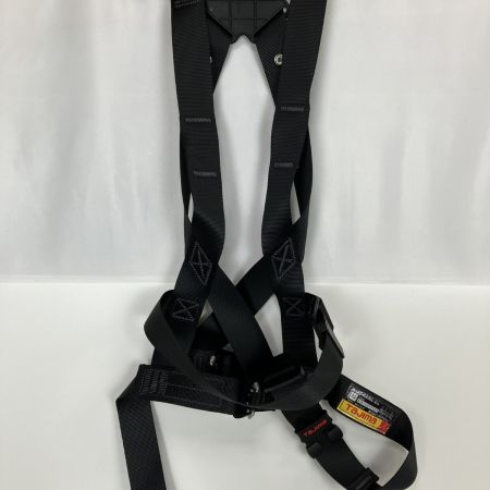 ЗЗ TAJIMA タジマ 蛇腹ダブルランヤード 安全帯 墜落防止用器具 Lサイズ 肩パッド付 AZAL-BK ブラック