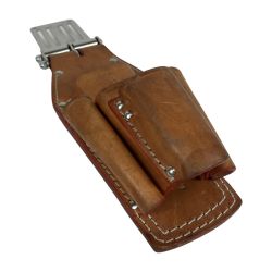 ЗЗ KNICKS ヌメ革 8・9ペンチ・ニッパ・ドライバホルダー ベルトループ付き KN-501PLLDX SUS-15 シルバー Bランク