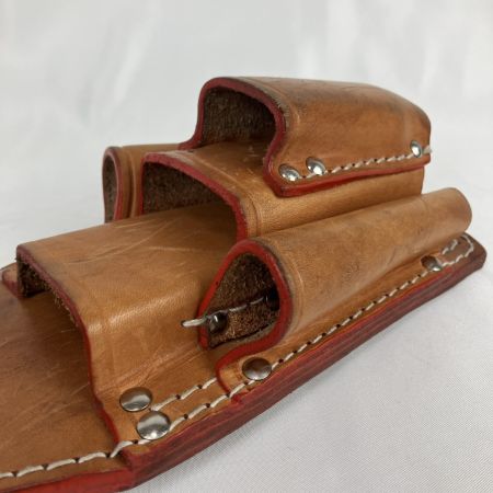 ЗЗ KNICKS ヌメ革 8・9ペンチ・ニッパ・ドライバホルダー ベルトループ付き KN-501PLLDX SUS-15 シルバー