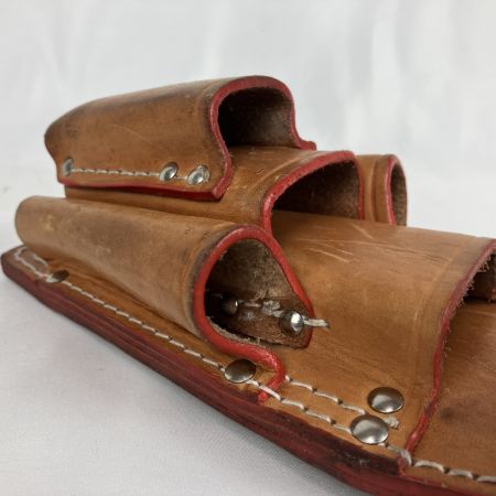 ЗЗ KNICKS ヌメ革 8・9ペンチ・ニッパ・ドライバホルダー ベルトループ付き KN-501PLLDX SUS-15 シルバー