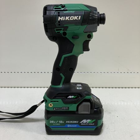 ЗЗ HiKOKI ハイコーキ 36v インパクトドライバ バッテリーx2 充電器 ケース付 WH36DD グリーン