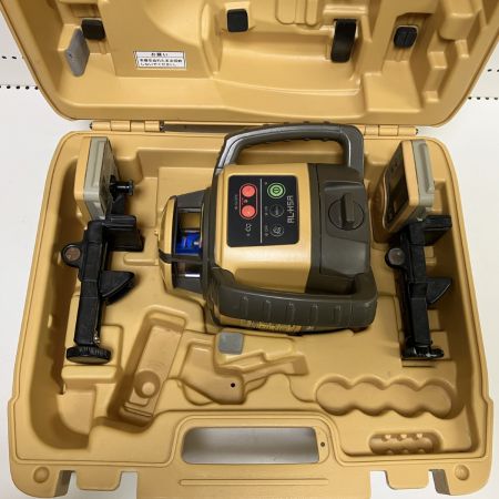 ЗЗ TOPCON 単一電池×4 ローティングレーザー 受光器×2 ケース付 ※校正歴不明 RL-H5A イエロー