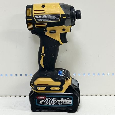 ЗЗ MAKITA マキタ 40v インパクトドライバ バッテリーｘ２ 充電器 ケース付 TD002G フレッシュイエロー