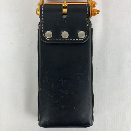 ЗЗ KNICKS ヌメ革 レベルホルダー ベルトループ・チェーン金具付き KBS-100LDX ALU ブラック×ゴールド×レッド