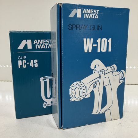 ЗЗ ANEST IWATA 常圧 スプレーガン カップ・外箱付 W-101-132G