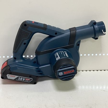 ЗЗ BOSCH ボッシュ 18V ブロワ 充電器 バッテリー×1 ノズル 外箱付 GBL18V-120 ネイビー