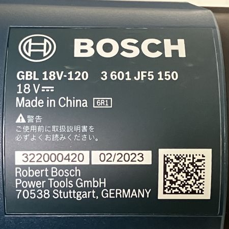 ЗЗ BOSCH ボッシュ 18V ブロワ 充電器 バッテリー×1 ノズル 外箱付 GBL18V-120 ネイビー