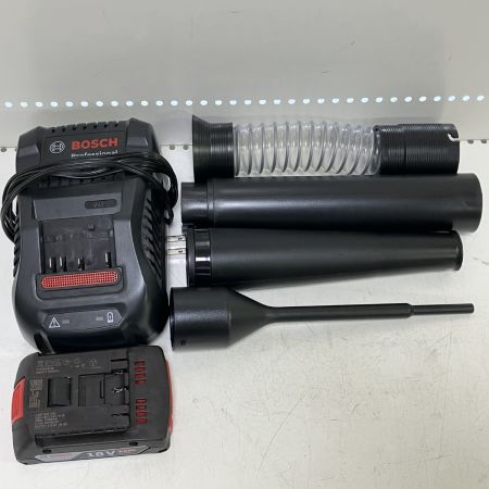 ЗЗ BOSCH ボッシュ 18V ブロワ 充電器 バッテリー×1 ノズル 外箱付 GBL18V-120 ネイビー