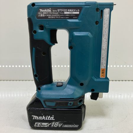  MAKITA マキタ 18v CT線用 電動タッカ バッテリーx1付 ST312D ブルー