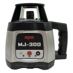 ЗЗ myzox 赤色レーザー ローティングレーザー 受光器 ケース付 MJ-300 ブラック×グレー Cランク