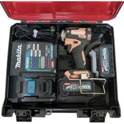 ЗЗ MAKITA マキタ 40v インパクトドライバ バッテリーx2 充電器 ケース付 TD001G フレッシュカッパー Bランク