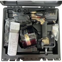 ЗЗ HiKOKI ハイコーキ 75mm 高圧 エア釘打ち機 ケース付 NV75HR2 ゴールド×ブラック Sランク