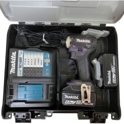 ЗЗ MAKITA マキタ 18v インパクトドライバ バッテリーx2 充電器 ケース付 TD172D オーセンティックパープル Cランク