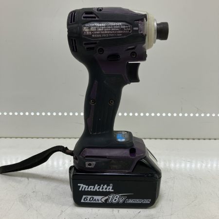 ЗЗ MAKITA マキタ 18v インパクトドライバ バッテリーx2 充電器 ケース付 TD172D オーセンティックパープル