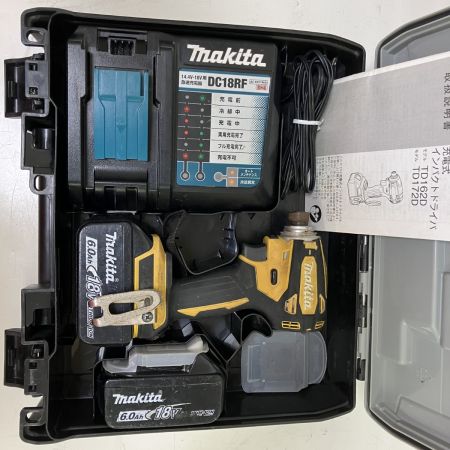 ЗЗ MAKITA マキタ 18v インパクトドライバ バッテリーx２ 充電器 ケース付 TD172DGXFY フレッシュイエロー