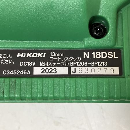 ЗЗ HiKOKI ハイコーキ 13mm 18V 電動タッカ 保護メガネ 取説 ケース付 N18DSL グリーン