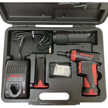 ЗЗ Snap-on スナップオン 7.2v インパクトドライバ バッテリーx2 充電器 ケース付 CTSJ561CL レッド×ブラック