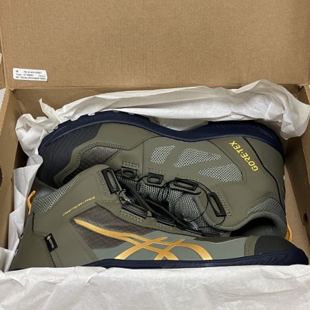 ЗЗ asics アシックス 27.0cm 安全靴 JSAA規格 外箱付 WINJOB CP604 G-TX BOA オリーブ