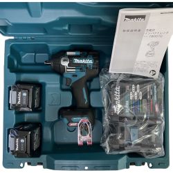ЗЗ MAKITA マキタ 40v インパクトレンチ バッテリーx2 充電器 ケース付 TW007G ブルー Sランク