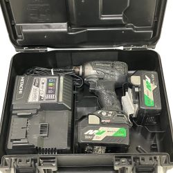 ЗЗ HITACHI 日立 36V インパクトドライバ 充電器 バッテリー×2 ケース付 WH36DA ブラック Cランク