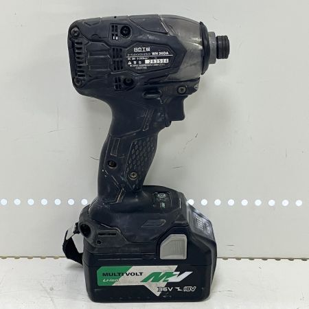 ЗЗ HITACHI 日立 36V インパクトドライバ 充電器 バッテリー×2 ケース付 WH36DA ブラック