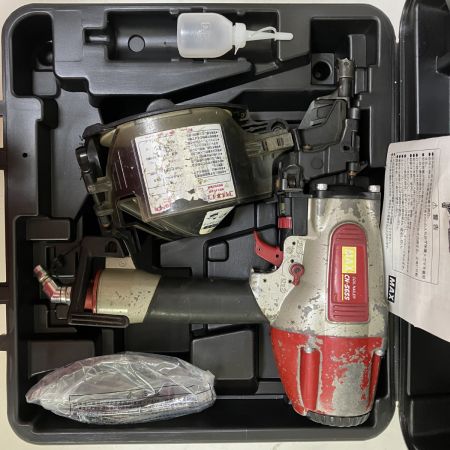 ЗЗ MAX マックス 65mm 常圧 エア釘打ち機 ケース付 CN-565S レッド