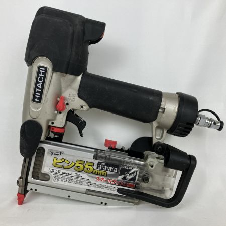 ЗЗ HITACHI 日立 55mm 常圧 ピン釘打ち機 ケース付 NP55M グレー