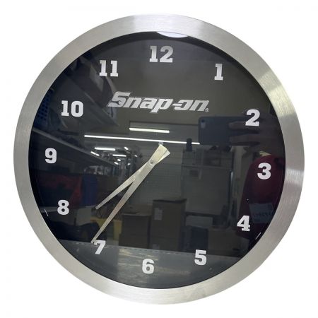 ЗЗ Snap-on スナップオン 時計 CHROME METAL CLOCK シルバー×ブラック