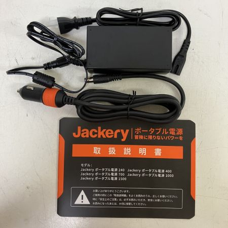 ЗЗ jackery 400Wh ポータブル電源 ACアダプタ シガーソケット 取説 外箱付 UN38.3 PTB041 ブラック×オレンジ