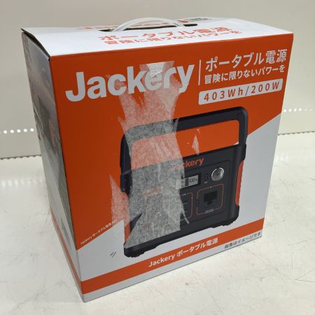 ЗЗ jackery 400Wh ポータブル電源 ACアダプタ シガーソケット 取説 外箱付 UN38.3 PTB041 ブラック×オレンジ