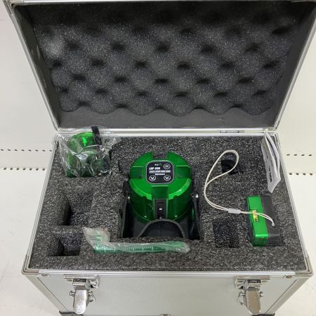 ЗЗ DENSAN レーザー墨出し器 USBケーブル 受光器 ケース 三脚付 ※乾電池液漏れあとあり LBP-6GR グリーン